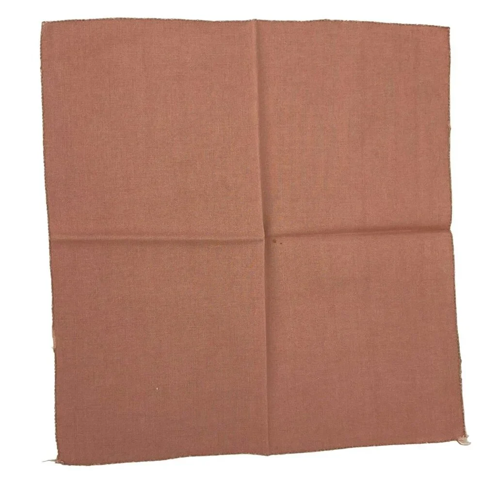 4 Vintage Dusty Rose Pink Luncheon Cocktail Linen Napkins